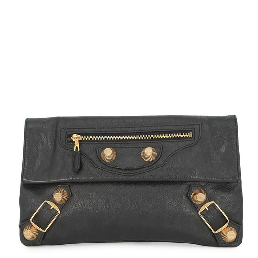 Balenciaga Clutch Giant Envelope Leather Black