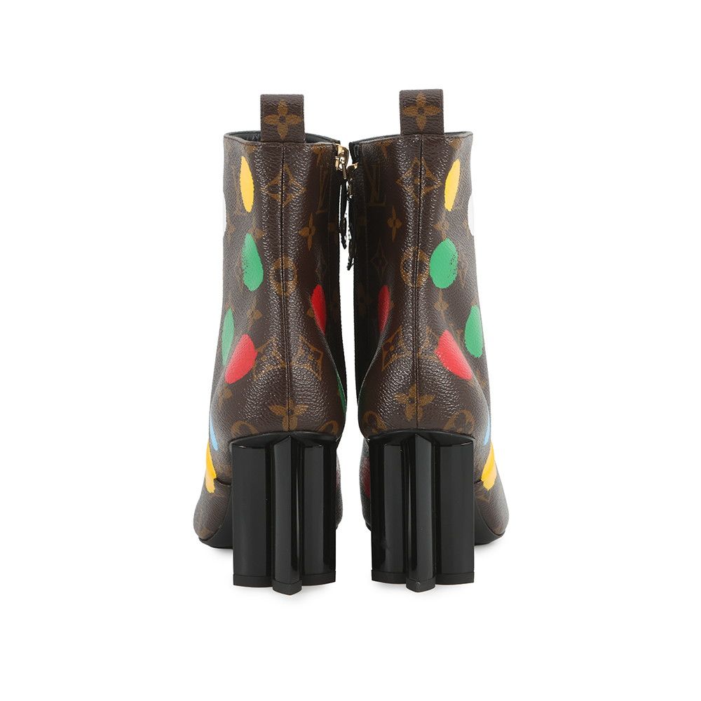 Louis Vuitton Boots LV Yk Silhouette Line Ankle Short 36 Yayoi Kusama — view 3
