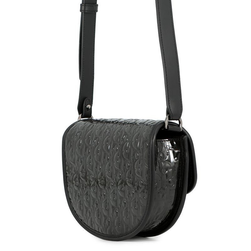 Dior Shoulder Bag Gallop Mini Patent Black