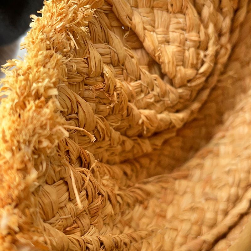 Loewe Shoulder Bag Gate Mini Raffia Leather Black