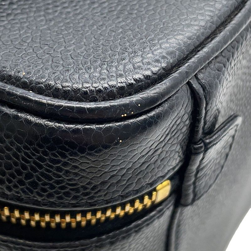 Chanel Vanity CC Logo Caviar Leather Vertical Pouch