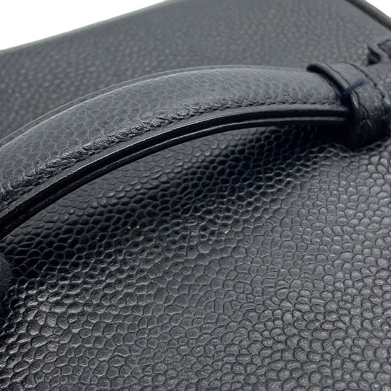Chanel Vanity CC Logo Caviar Leather Vertical Pouch