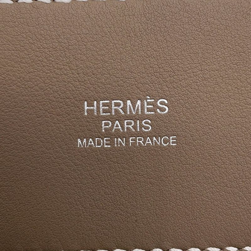 Hermes Shoulder Bag Posh Cricketis Etoupe Silver Swift