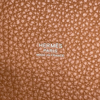Hermes Handbag Picotin Lock MM Gold Silver Taurillon Clemence