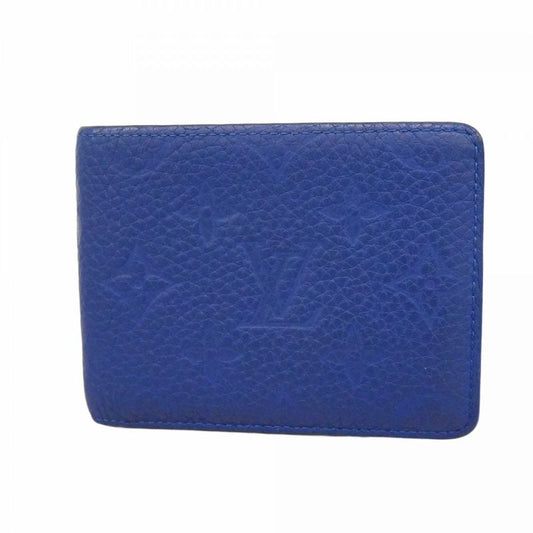 Louis Vuitton Wallet Taurillon Portefeuille Calf Blue