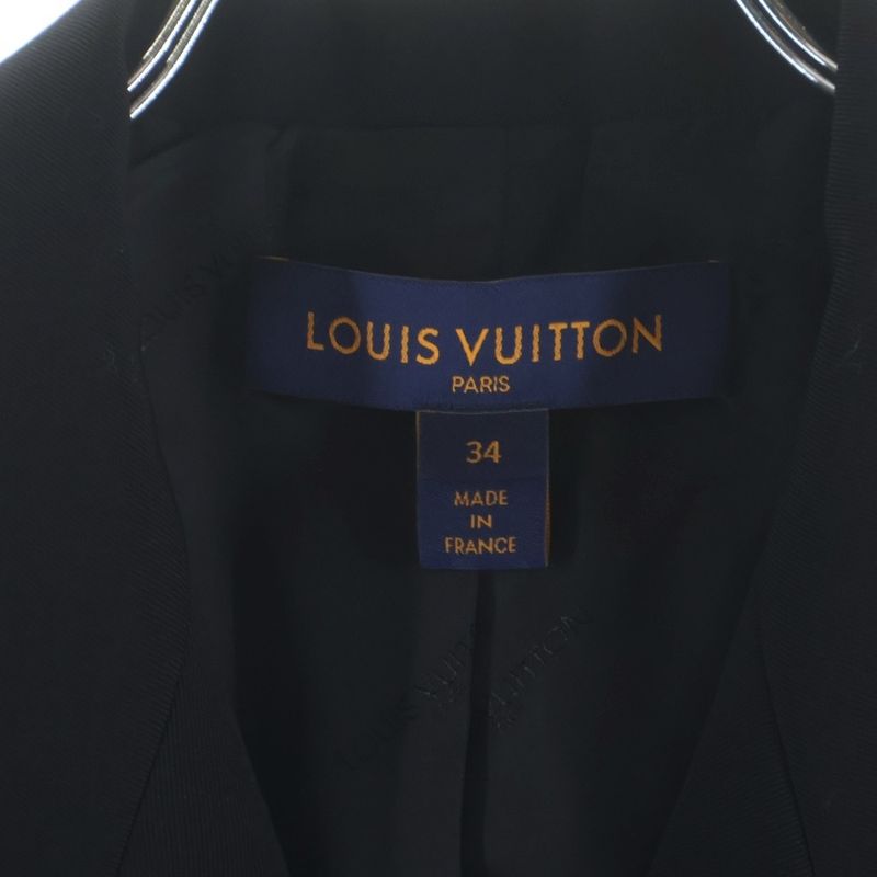 Louis Vuitton Double Presto Chesterfield Coat Black