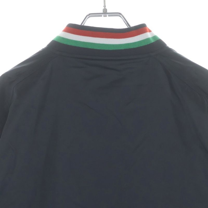 Dolce & Gabbana Zip Up Nylon Jacket with Logo Patch Black