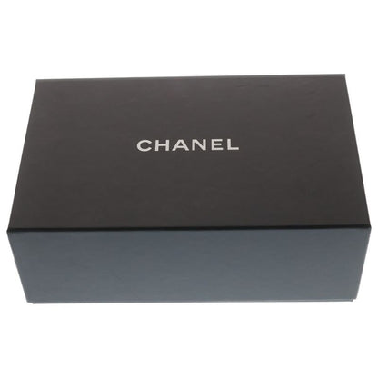 Chanel Quilted CC Logo Caviar Leather Chain Clutch Vanity Shoulder Bag Black