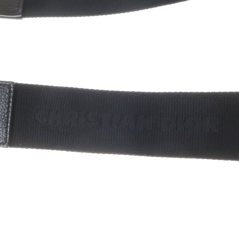 Dior Shawn Stussy Saddle Printed Leather Cross Bag Black