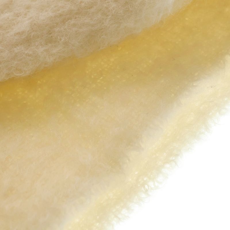 Loewe Logo Anagram Fringe Scarf Mohair Wool Ivory