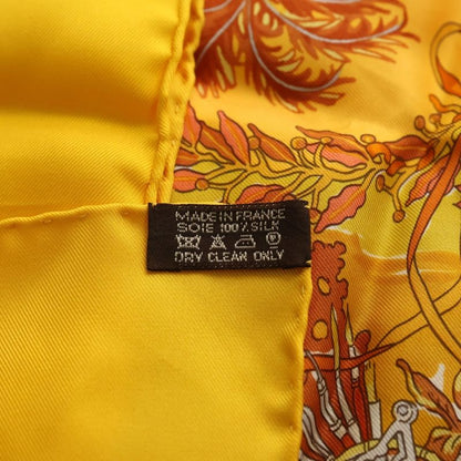 Hermes Carre 90 Iles Vanikoro OU de la Perouse Scarf Yellow