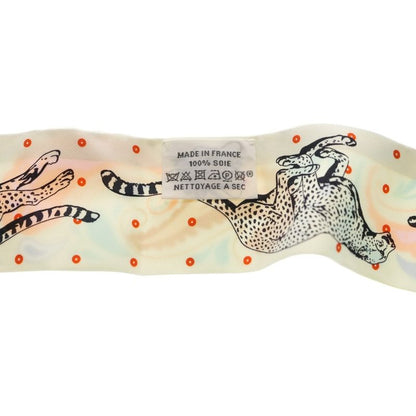 Hermes Scarf Twilly Cheetah Bandana Multicolor
