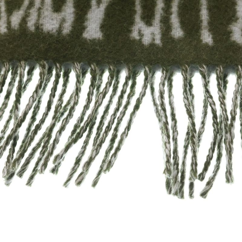 Loewe Logo Leather Patch Side Edge Two Scarf