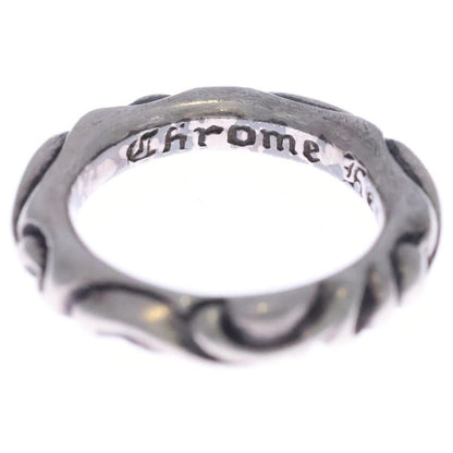 Chrome Hearts Scrl Band Scroll Silver Ring