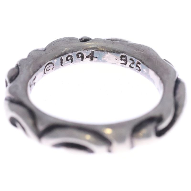 Chrome Hearts Scrl Band Scroll Silver Ring