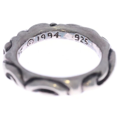 Chrome Hearts Scrl Band Scroll Silver Ring