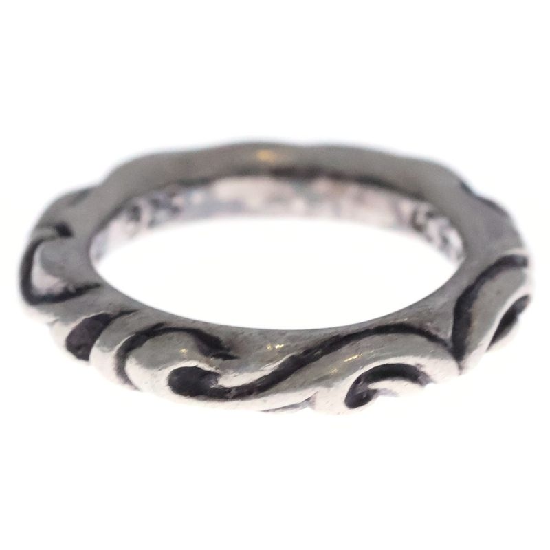 Chrome Hearts Scrl Band Scroll Silver Ring