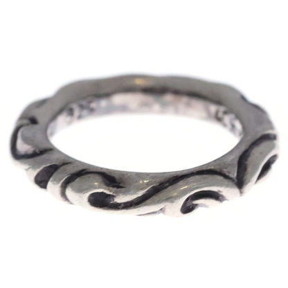 Chrome Hearts Scrl Band Scroll Silver Ring