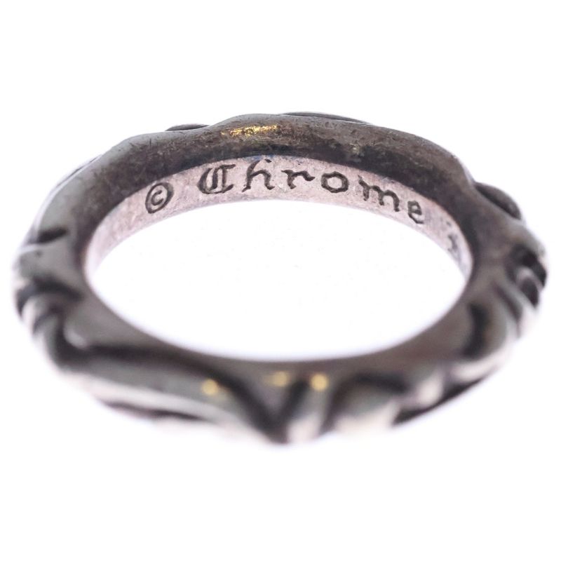 Chrome Hearts Scrl Band Scroll Silver Ring
