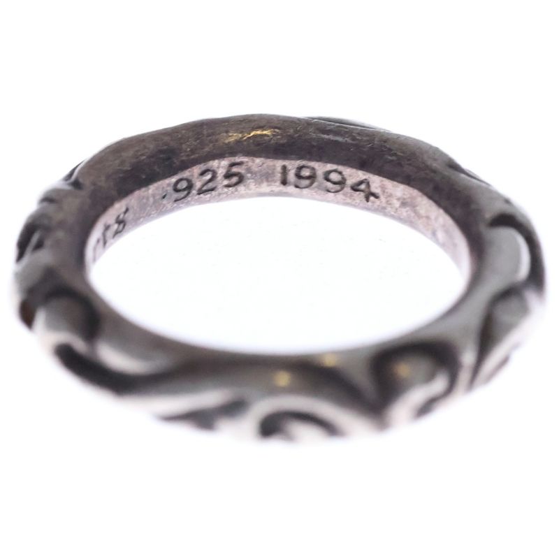 Chrome Hearts Scrl Band Scroll Silver Ring