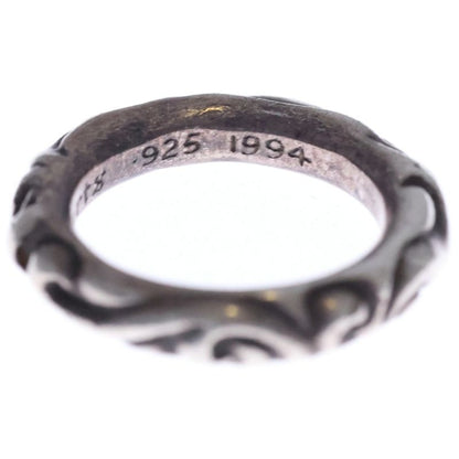 Chrome Hearts Scrl Band Scroll Silver Ring