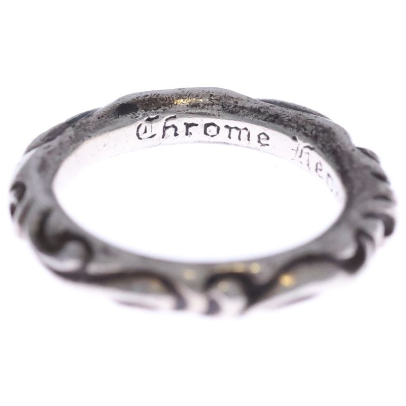 Chrome Hearts Scrl Band Scroll Silver Ring
