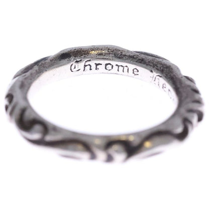 Chrome Hearts Scrl Band Scroll Silver Ring