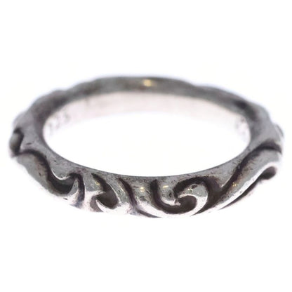 Chrome Hearts Scrl Band Scroll Silver Ring