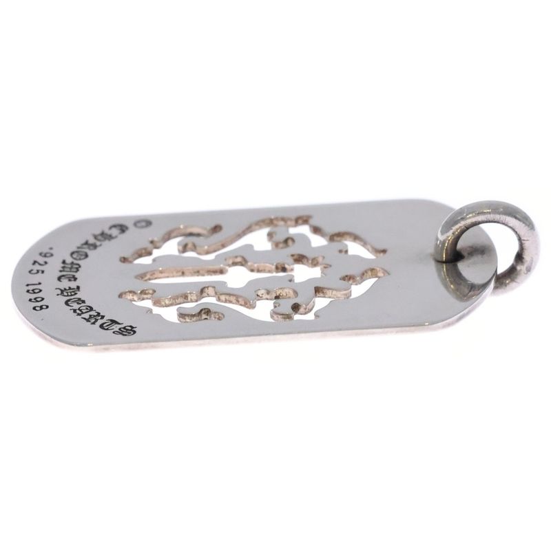 Chrome Hearts D Tag Lrg Dagger Cutout Dog Tag Large Necklace Top