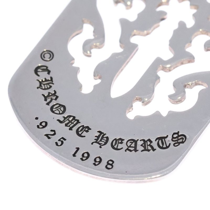 Chrome Hearts D Tag Lrg Dagger Cutout Dog Tag Large Necklace Top