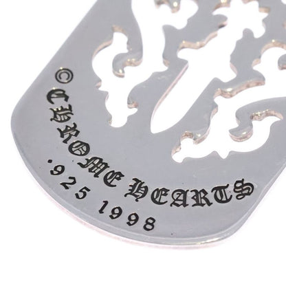 Chrome Hearts D Tag Lrg Dagger Cutout Dog Tag Large Necklace Top
