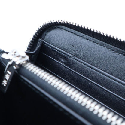 Dior Oblique Galaxy Round Zip Wallet Black