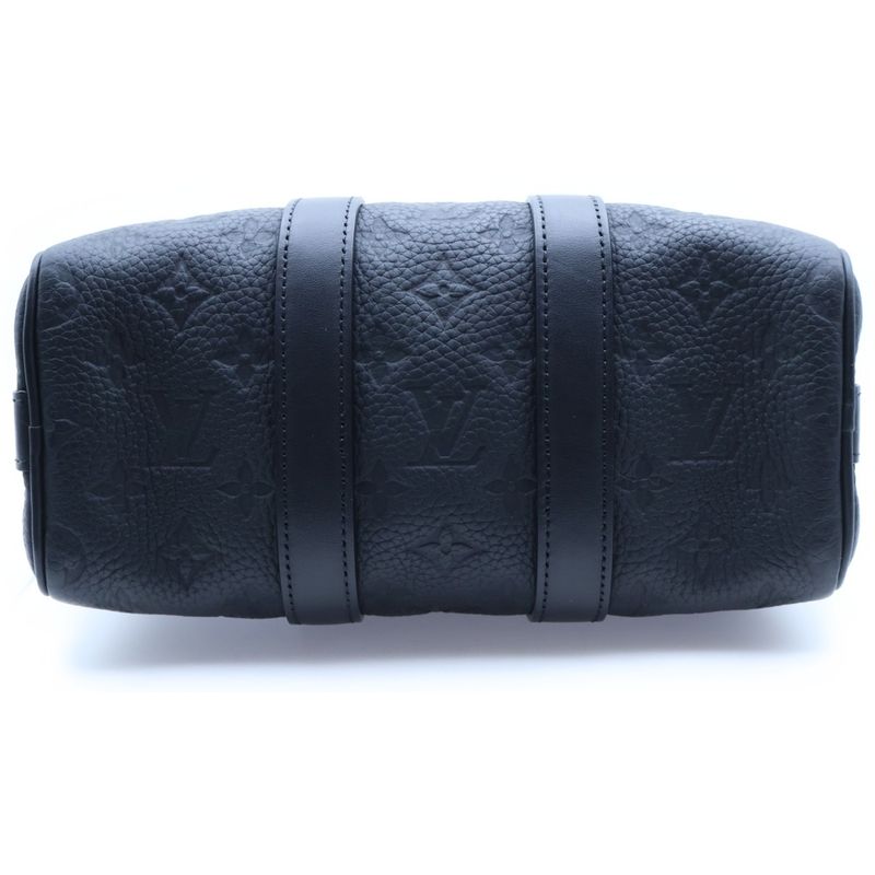 Louis Vuitton Keepall Bandouliere 25 Monogram Taurillon Noir Black Leather