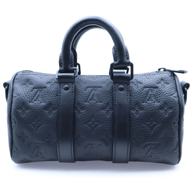 Louis Vuitton Keepall Bandouliere 25 Monogram Taurillon Noir Black Leather
