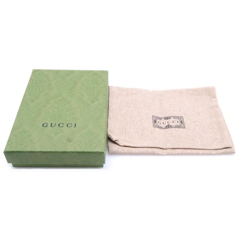 Gucci GG Marmont Round Zip Compact Wallet Mini Purple Leather Silver