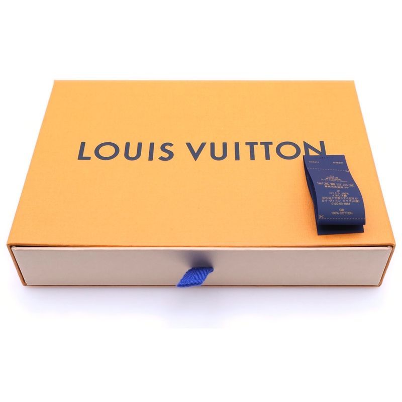 Louis Vuitton Monogram Jacquard Denim Scrunchie Hair Tie Gray