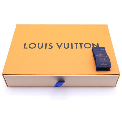 Louis Vuitton Monogram Jacquard Denim Scrunchie Hair Tie Gray