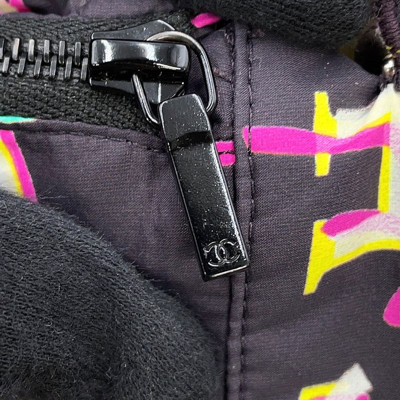 Chanel Jacket Zip Nylon 36