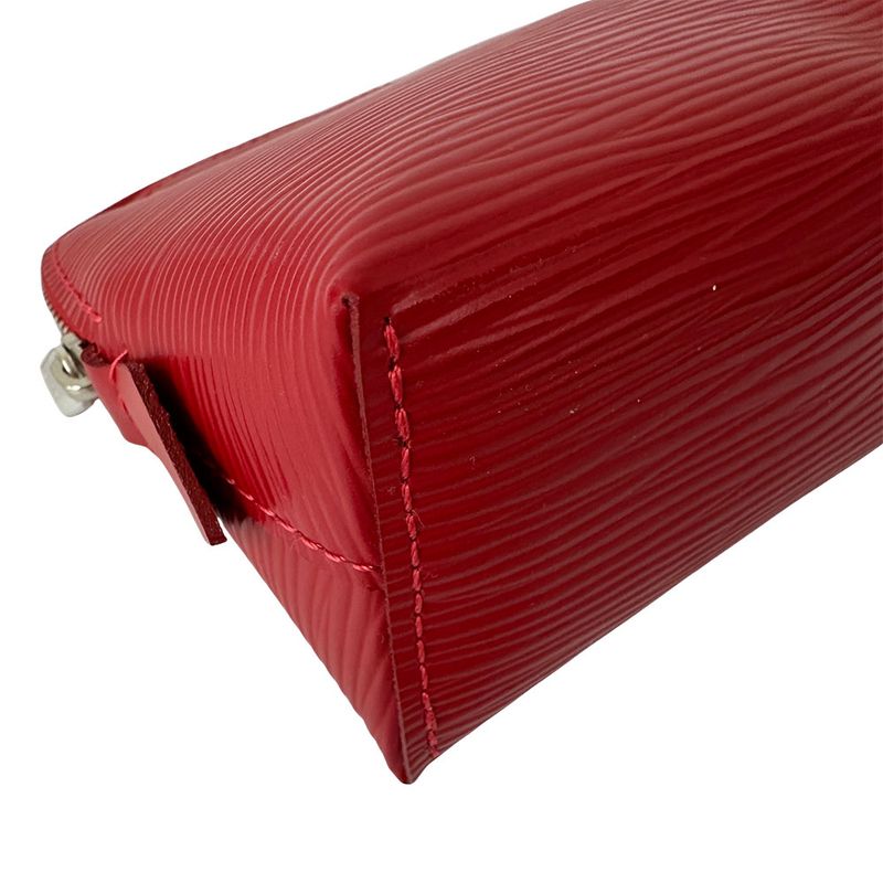 Louis Vuitton Pouch Makeup Epi Leather Pochette Cosmetic Castilian Red