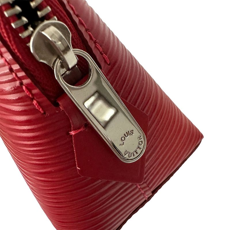 Louis Vuitton Pouch Makeup Epi Leather Pochette Cosmetic Castilian Red