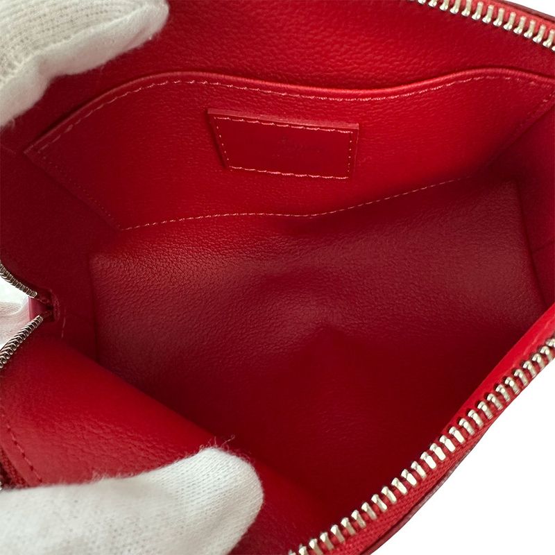 Louis Vuitton Pouch Makeup Epi Leather Pochette Cosmetic Castilian Red