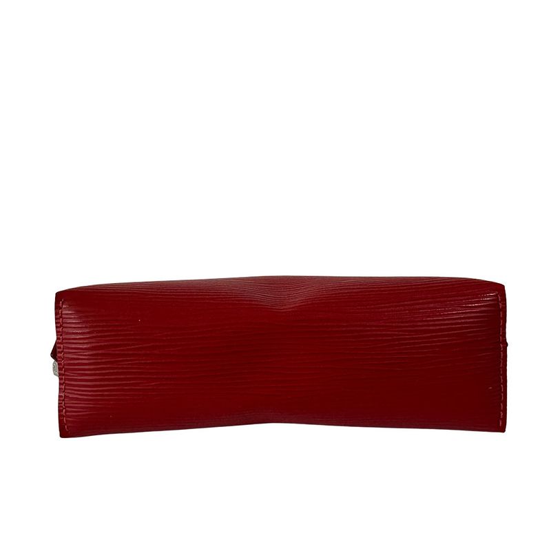 Louis Vuitton Pouch Makeup Epi Leather Pochette Cosmetic Castilian Red