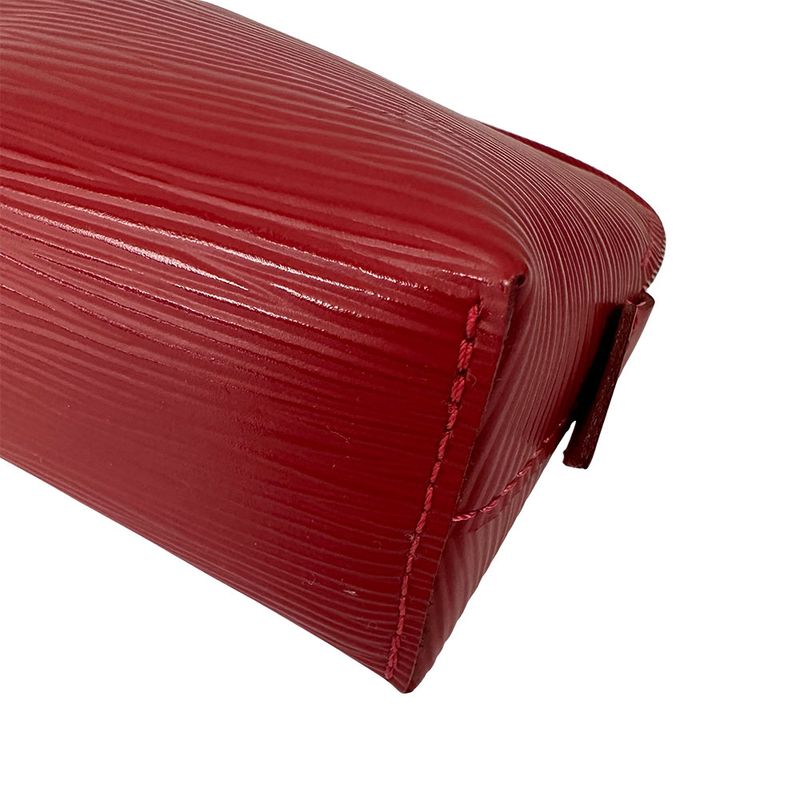 Louis Vuitton Pouch Makeup Epi Leather Pochette Cosmetic Castilian Red