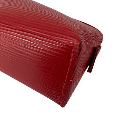 Louis Vuitton Pouch Makeup Epi Leather Pochette Cosmetic Castilian Red