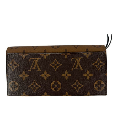 Louis Vuitton Wallet Monogram Reverse Canvas Portefeuille Emily Brown Beige