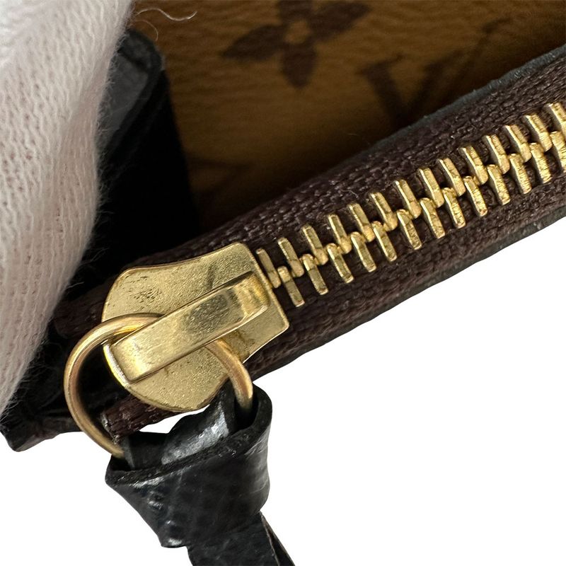 Louis Vuitton Wallet Monogram Reverse Canvas Portefeuille Emily Brown Beige