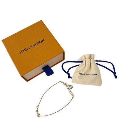 Louis Vuitton Bracelet Metal Line Stone Petit Gold