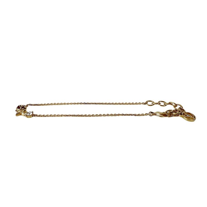 Louis Vuitton Bracelet Metal Line Stone Petit Gold