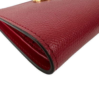 Fendi Wallet Efiz Bifold Leather Red Compact Mini