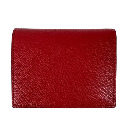 Fendi Wallet Efiz Bifold Leather Red Compact Mini